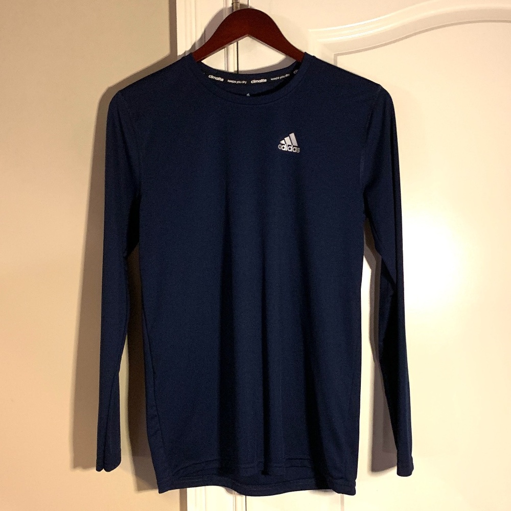 Adidas Boys Sport Performance Long Sleeve Shirt Size Large (14 / 16)